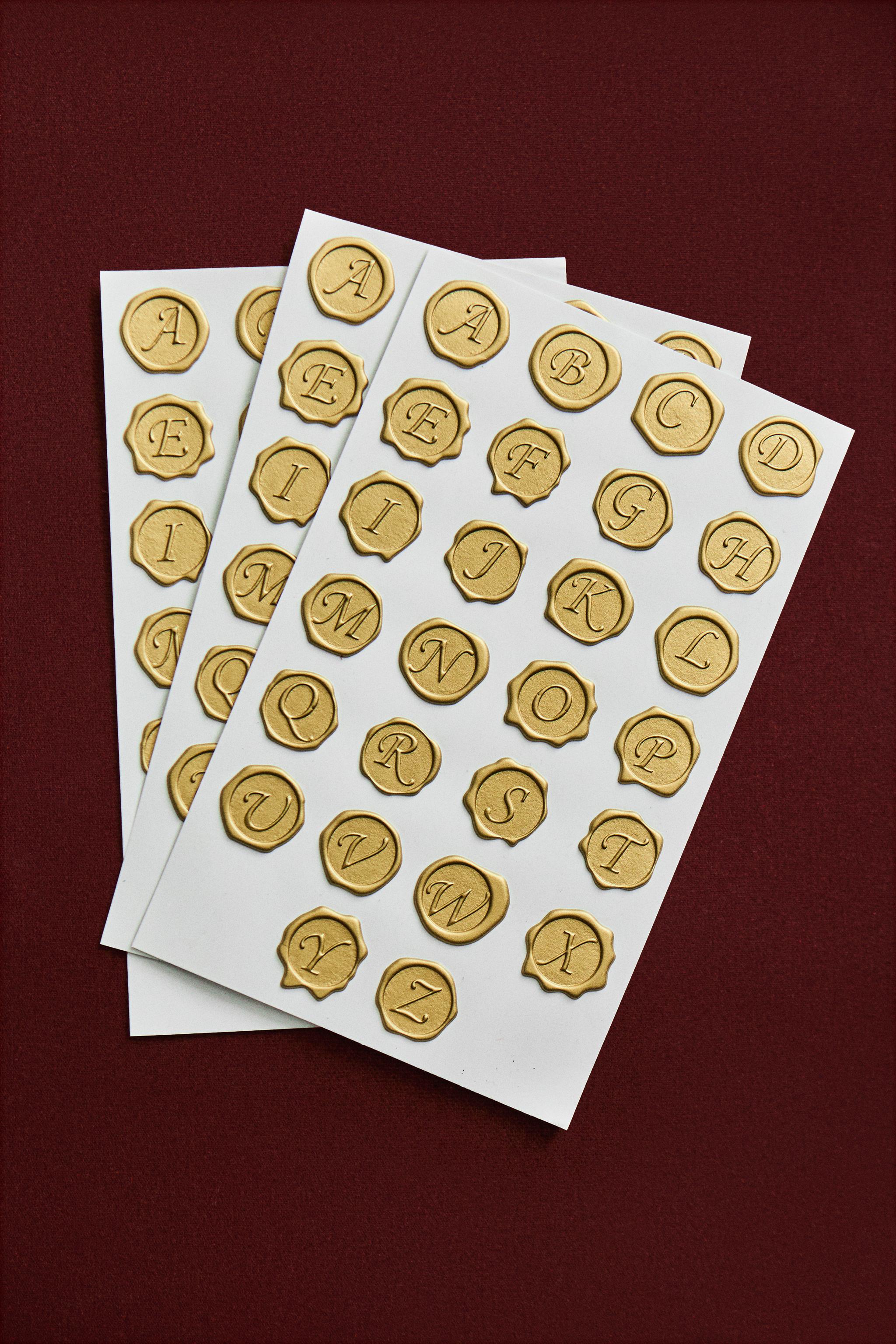 LOT AUTOCOLLANTS LETTRES SCEAUX NOËL (LOT DE 78)